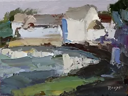 Buy STUDIO CLEAR-OUT Oil Painting Jane Roose 'MYLOR' Cornwall Abstract Impressionism • 48£