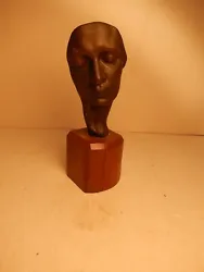 Buy Signed Famous Artist Guzton Borglum Bronze Sculpture Study Of A Woman's Face • 1,223.77£