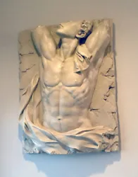 Buy Ancient Greek Roman Male Man Naked Nude Torso Wall Sculpture Frieze Relief • 238.61£