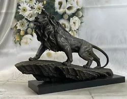 Buy Lion Lioness African Safari Bronze Marble Statue Big Cat Lover Sculpture Art • 668.58£