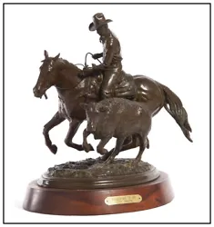 Buy Keith Christie Wrapping It Up Bronze Sculpture Western Horse Signed Cowboy Art • 4,012.28£