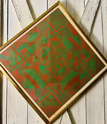 Buy Signed Numbered Abstract “Red, Green Quincunx” Framed To Diamond Shape, 22” • 340.19£