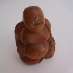 Buy Vintage Handmade Art Deco Asia Solid Wood Buddha Miniature Sculpture N4101 • 248.83£