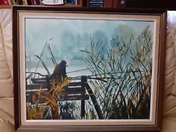 Buy Vintage Oil Painting. By  Liz Clack, Pershore Artist.   Collect From Worcester  • 35£