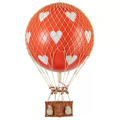 Buy Valentine's Day Red Hearts Hot Air Balloon Model 13  Hanging Aviation Decor Gift • 107.07£