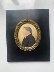 Buy Antique Miniature Portrait Painting Framed • 50£
