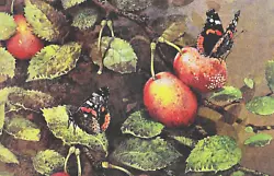 Buy Red Admirals On Plums, Book Print Of A  Painting By Gordon Beningfield • 2.15£