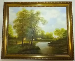 Buy Oil Painting River Veiw By M.FULLER • 195£