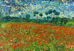 Buy Vincent Van Gogh Poppy Field Canvas Picture Print Wall Art Poppies • 29.95£