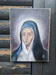 Buy Madonna Merry Christianity Religious Unframed Oil Painting Signed  2/4 • 98£