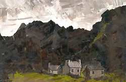 Buy Daniel Nichols After Kyffin Williams - Contemporary Oil, Mountain Lodges • 136£
