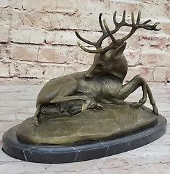 Buy New Modern Solid Bronze Stag  Deer Garden Ornaments Stunning Garden Art • 102.95£