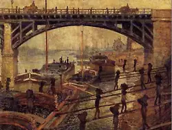 Buy Claude Monet Coal Dockers Old Master Art Painting Print Poster 493omb • 10.99£