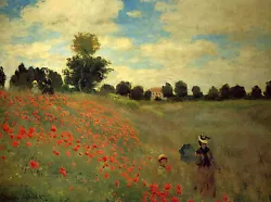 Buy A3 -CLAUDE MONET POPPIES AT AGRA  - FAMOUS PAINTERS CLASSIC PAINTINGS Posters #4 • 4.41£