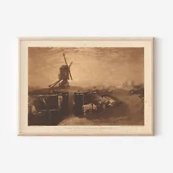 Buy J. M. W. William Turner - Windmill And Lock (1811) Poster, Art Print, Painting • 15.50£