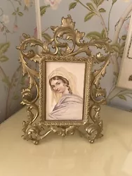 Buy Stunning Antique Watercolour In Fabulous Ornate Brass Frame 11’’ X 8’’ • 55£