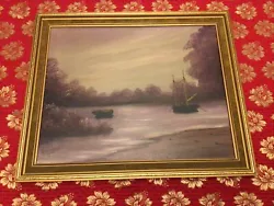 Buy Morley Wescomb Oil Painting Signed & Gilt Framed - Great Yarmouth - 1989 • 65£