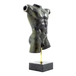 Buy Torso Nude Male Body Statue Sculpture Museum Real Bronze Metal Art • 230£