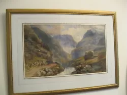 Buy David Cox Junior 1783-1859. Attributed. Watercolour Snowdonia 57 X 42 Cms. Signe • 175£