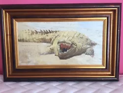 Buy CROCODILE Original Oil Painting By BRIAN JARVI Signed Dated 2005 COA £8500 Rare • 899£