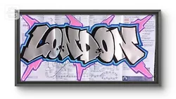 Buy Original Graffiti Tube Map London Art Street Art Hand Painted Sprayed Chrome • 25£