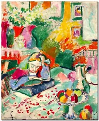 Buy Henri Matisse CANVAS PRINT Interior With Young Girl Painting Poster 24 X16  • 17.38£