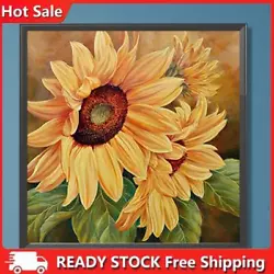 Buy Paint By Numbers Kit DIY Sunflower Oil Art Picture Craft Home Wall Decor(H1326) • 6.21£