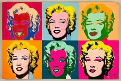 Buy Andy Warhol (Handmade) Acrylic On Canvas Signed & Stamped Painting • 401.24£