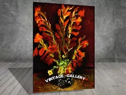 Buy Van Gogh Vase With Red Gladioli Flower CANVAS PAINTING ART PRINT 642 • 3.82£