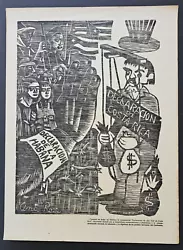 Buy Vintage CUBAN Revolution Print 12 Portrays Fiery 1960 FIDEL CASTRO Havana Speech • 235.30£