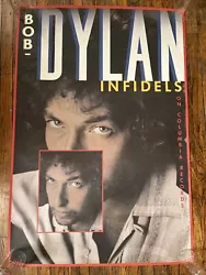 Buy Vintage Original Poster Bob Dylan Infidels Music Memorabilia 1980s Promo Huge • 141.70£