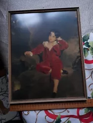 Buy Charles William Lambton The Red Boy Print 1951 Hanging Picture Wood Frame • 5.90£