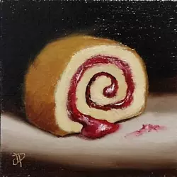 Buy Little Jam Roly Poly Original Still Life Oil Painting By Jane Palmer Art • 70£