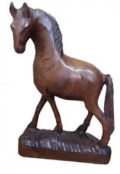 Buy Wooden Carving Of A Horse - Naive Bad Kitsch Tramp Art Provincial Peasant Broken • 28.75£