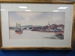 Buy KEN HAMMOND Large Watercolour Painting Bosham Harbour • 65£