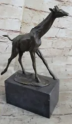 Buy Signed Milo African Giraffe Bronze Sculpture Figure Statue Wild Animal Figurine • 157.52£