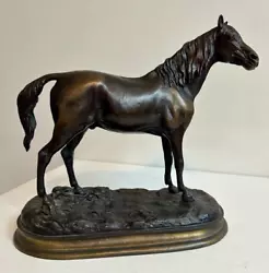 Buy Bronze Horse Sculpture Standing Position • 399.99£