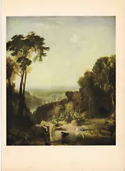 Buy Crossing The Brook By Joseph Mallord William Turner Vintage Print Picture 1934 • 3.49£