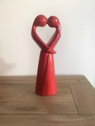 Buy Marble Figure Statue Love Valentine Kissing Couple Heart Shape. • 15£