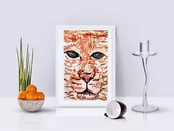 Buy Tiger Wall Art Small Painting Watercolor Animal Lover Artwork ORIGINAL • 37.21£