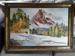 Buy Painting Of Mountain And Snow Unnamed Artist  • 40£