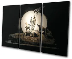 Buy Banksy Painting Iraq Car TREBLE CANVAS WALL ART Picture Print VA • 34.99£