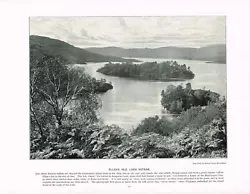 Buy Ellen's Isle Loch Katrine Trossachs Scotland Antique Print Picture C1900 PS#111 • 5.99£