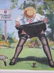Buy Alan King, Signed, St Trinians, Painting C.2006 • 70£