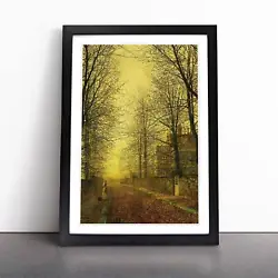Buy John Atkinson Grimshaw Autumns Golden Glow Wall Art Print Framed Canvas Picture • 24.95£