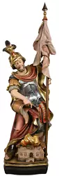 Buy New Hand Carved Wooden Roman Firefighter Patron Saint Florian Statue Figure Gift • 3,149.19£