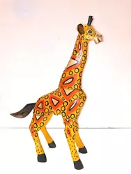 Buy   Hand Carved Giraffe Folk Art • 36.85£