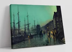 Buy John Atkinson Grimshaw, Shipping On The Clyde -canvas Wall Artwork Picture Print • 14.99£
