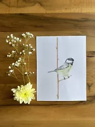 Buy Original Watercolour Bird Great Tit Painting Paper A4 Handmade One-off Artwork • 1.95£