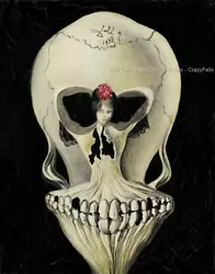 Buy 1939 Salvador Dali Ballerina & Skull Bizarre Odd Strange 8x10 Fine Art Print 017 • 9.45£